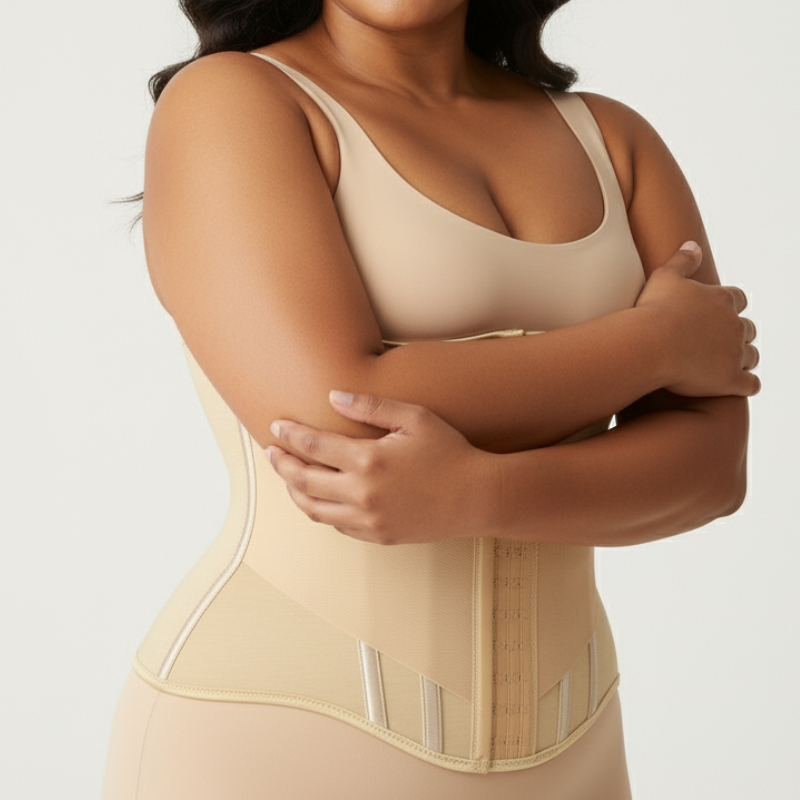 Women's Breathable Enhanced Waist Trainer Corset Hourglass Waist Cincher Body Shaping Back Support Bust Lifting Everyday Tummy Control Shapewear