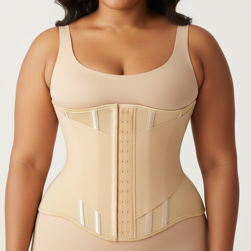 Women's Breathable Enhanced Waist Trainer Corset Hourglass Waist Cincher Body Shaping Back Support Bust Lifting Everyday Tummy Control Shapewear
