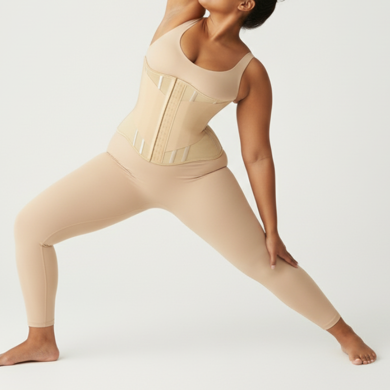 Women's Breathable Enhanced Waist Trainer Corset Hourglass Waist Cincher Body Shaping Back Support Bust Lifting Everyday Tummy Control Shapewear