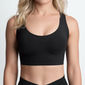 Womens Seamless Push Up Bra Cross Back Support Wireless T Shirt Bra Everyday Wear