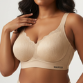 Plus Size Seamless Push Up Bra Wireless Full Coverage Anti Sag Soft Support Adjustable Side Panels Breast Lift T Shirt Bra For Everyday Wear